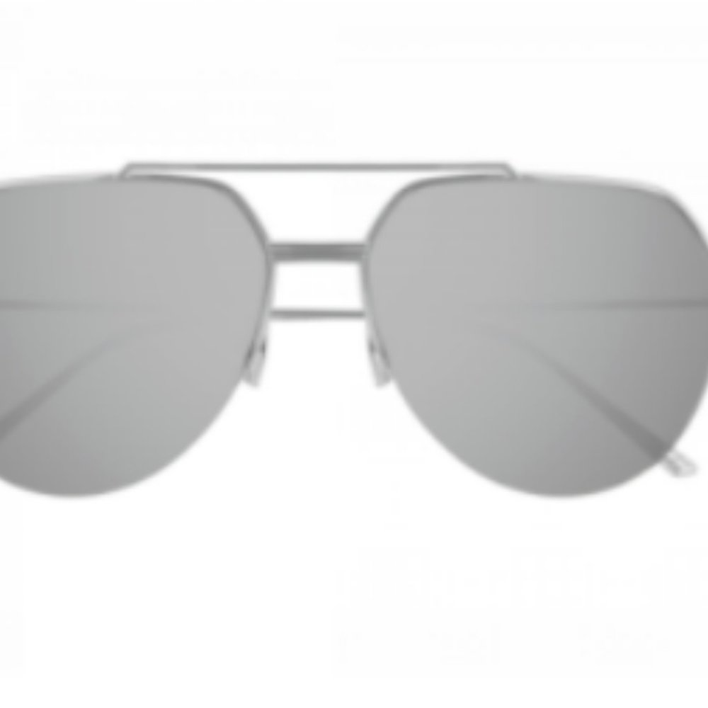 BOTTEGA VENETA SUNGLASSES WITH LOGO MSRP$480 BV1046S 004 in Silver Flash - Picture 6 of 6
